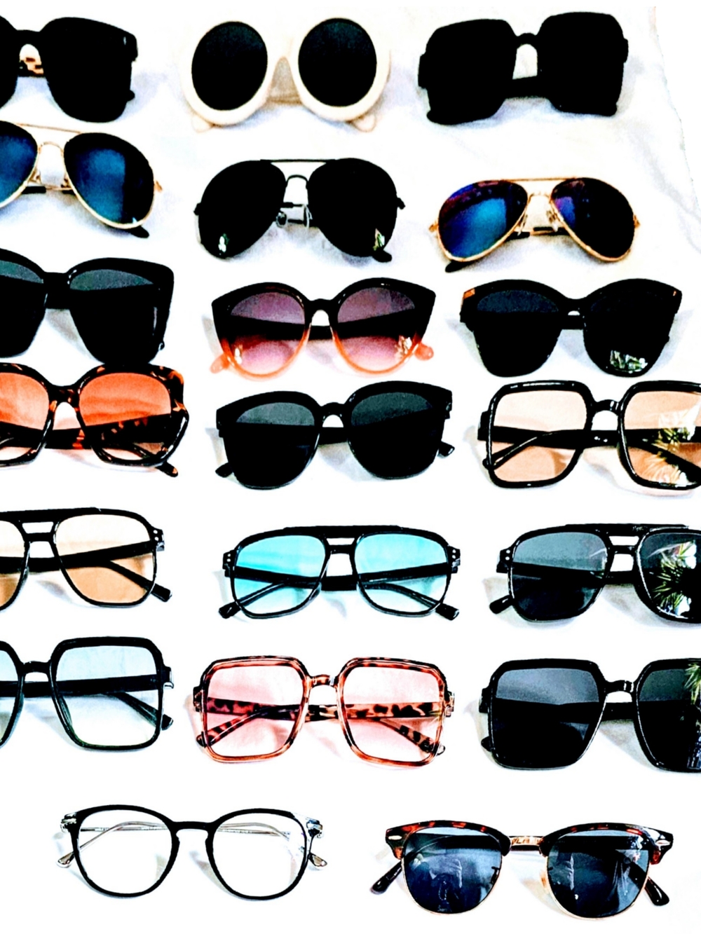 Huge Sunglasses Bundle Used For Photo Shoot.
